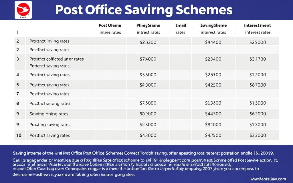post office savings schemes interest rates